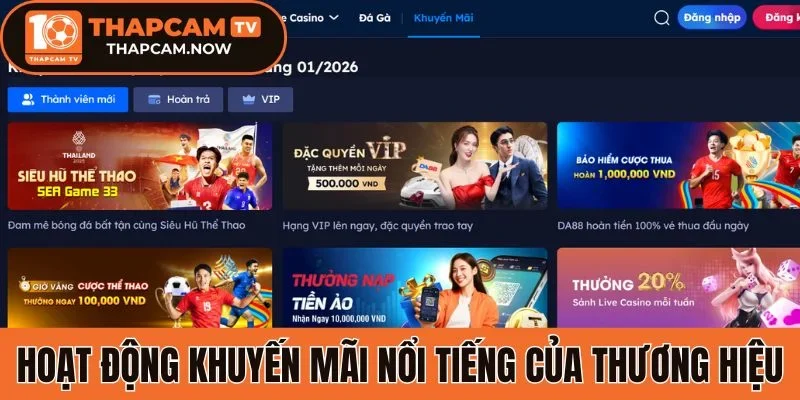Khuyến mãi nổi tiếng của thương hiệu Da88