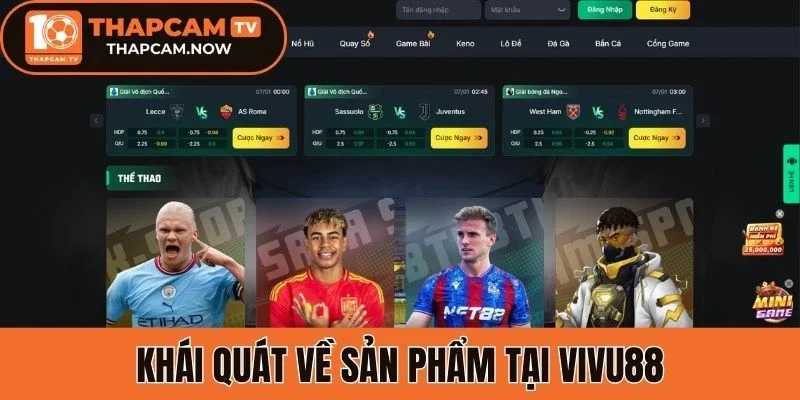 Khái quát về sản phẩm tại Vivu88