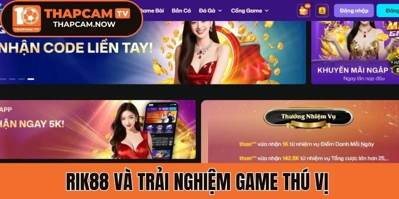 Rik88 và trải nghiệm game thú vị 